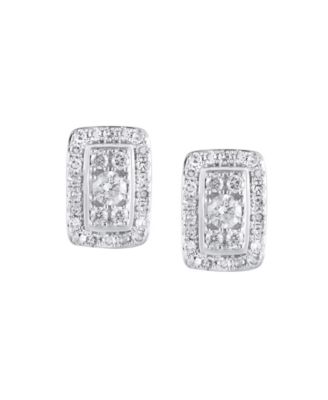 Diamond Earrings (1/2 ct. t.w.) in 10k White Gold