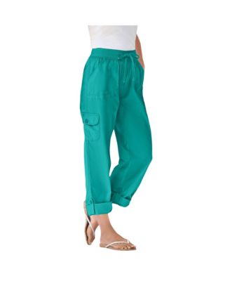 Women's Plus Size Convertible Length Cargo Pant/Capri