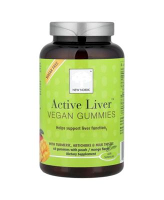 Active Liver Gummies | Milk Thistle, Artichoke & Turmeric | Natural Peach & Mango