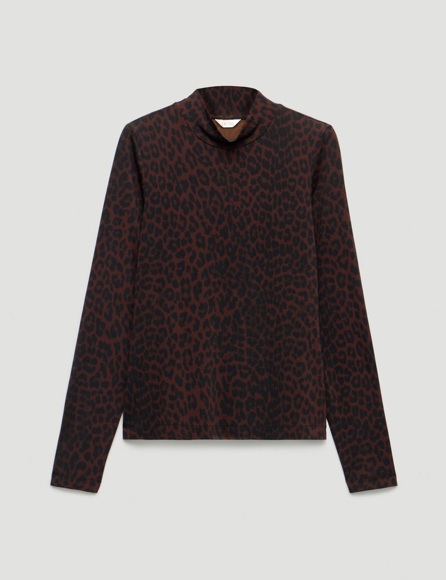 Женский топ Hush Printed Long Sleeve, цвет: Натуральный леопардовый коричневый — фото 5