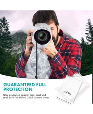 (5 Pack) RC1 Clear Rain Cover for DSLR Camera & Lens up to 18 Long