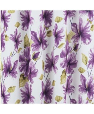 RT Designer Collection April Printed Blackout Luxurious Decorative Grommet Curtain Panel 54" x 84" Lilac