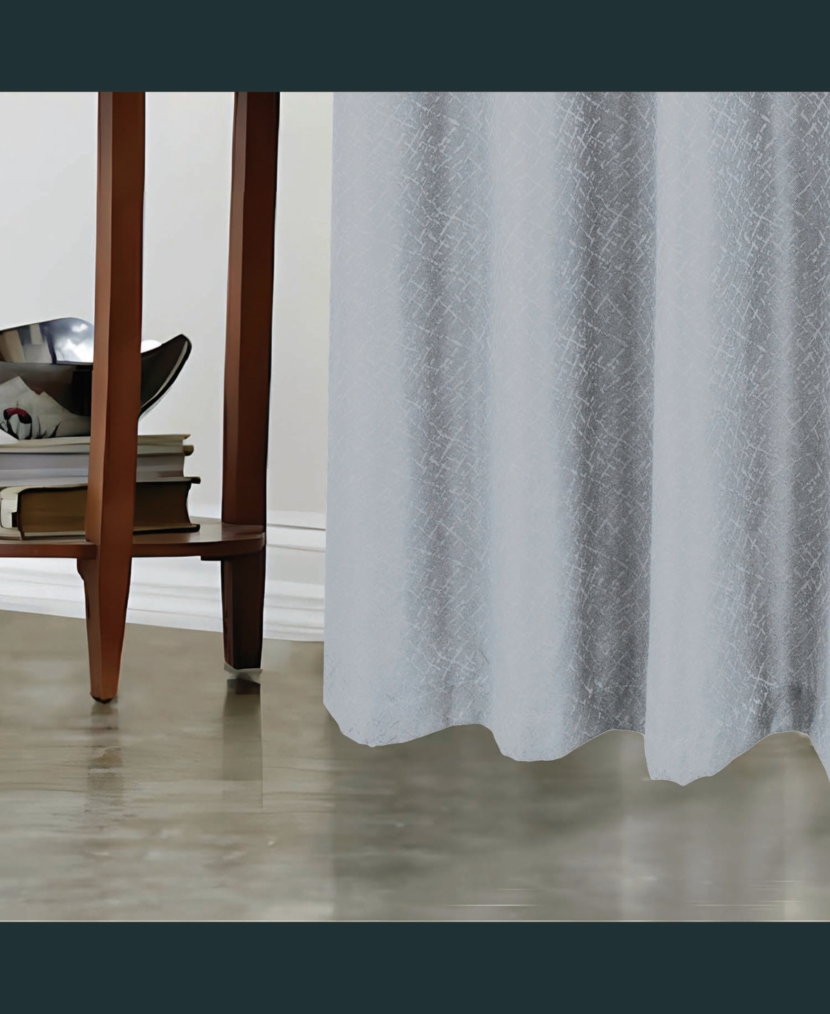 Rt Designer Collection Cassi Shimmer Jacquard 2 Pack Grommet Curtain Panel Pair 36" x 84