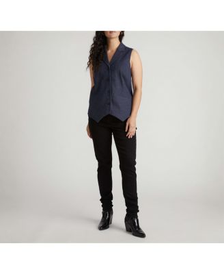 Women's Denim Look Vest