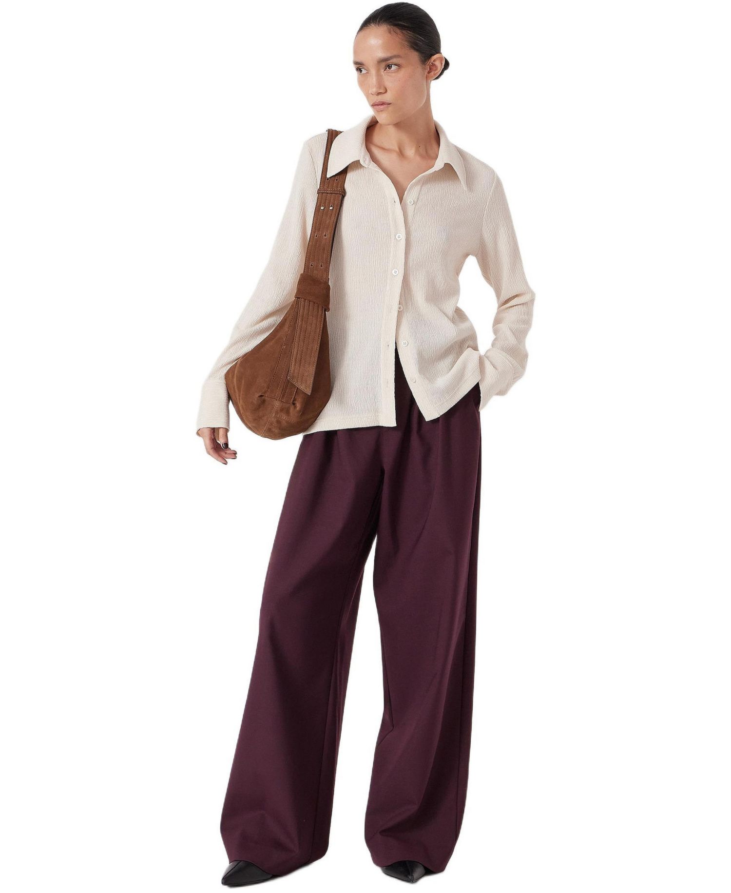 Women's Textured Slim Shirt