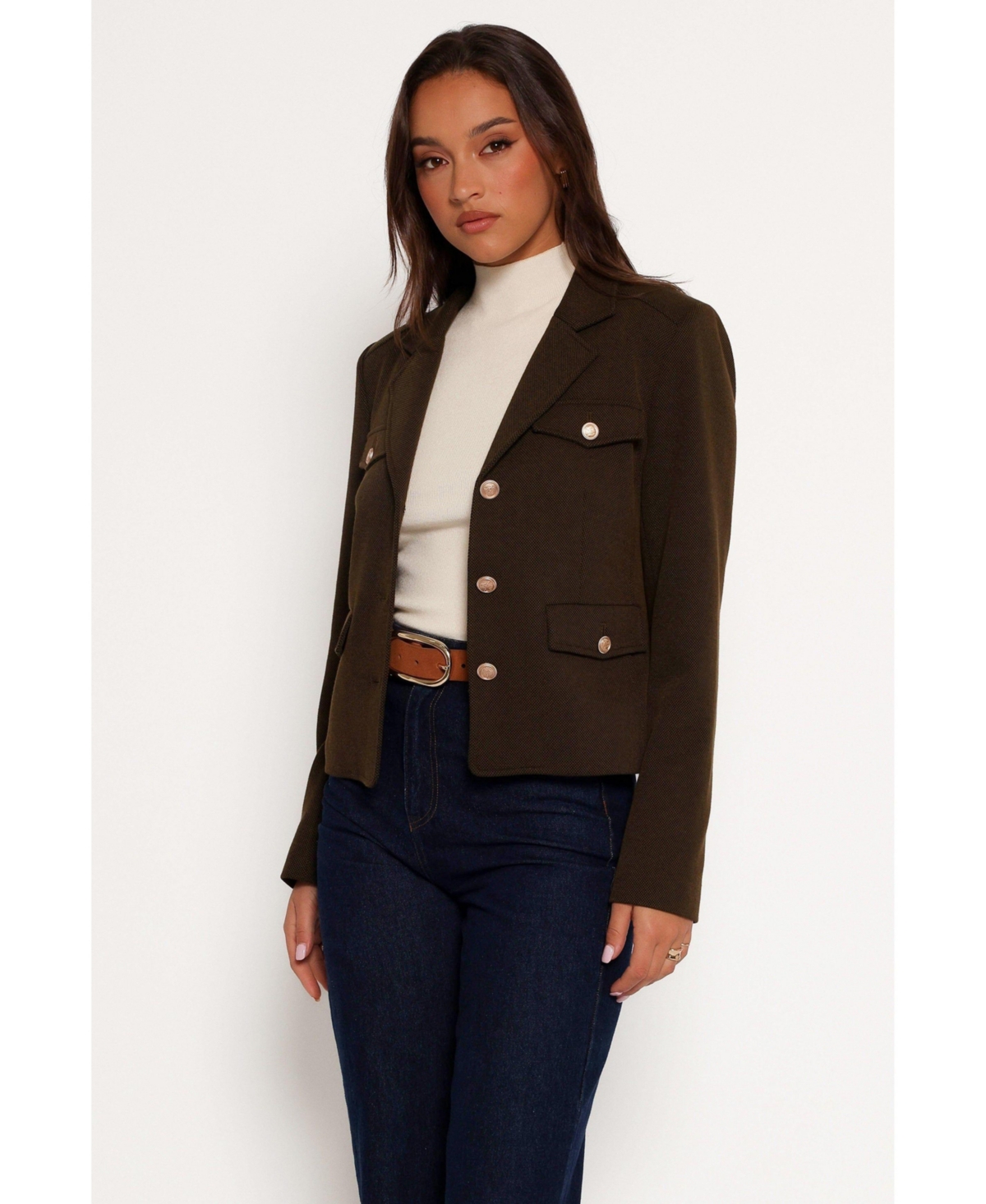 Petal and Pup Women's Bandit Long Sleeve Button Down Jacket