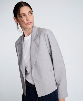 Women's Open Front Peak Lapel Blazer