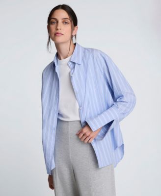 Women's Striped Button-Down Shirt