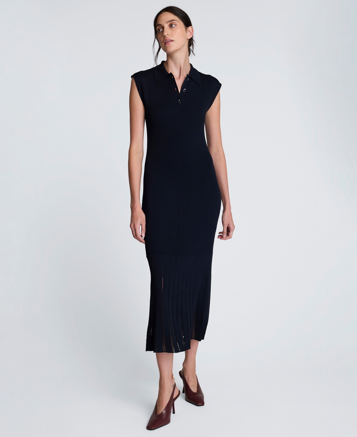 Kenneth Cole Women's Polo Neck Sweater Dress