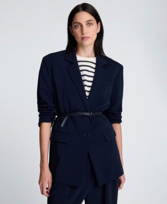 Women's Notch Collar Belted Jacket