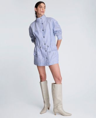 Women's Striped Long-Sleeve Jacket