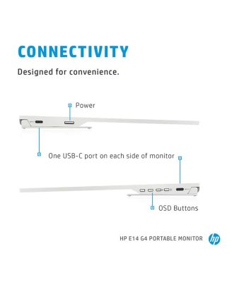 E14 G4 14" 16:9 Full HD Portable USB-C IPS LCD Monitor