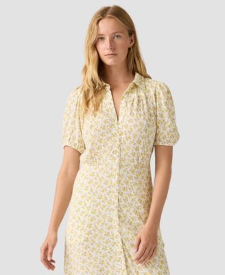 Women's Rosa Short-Sleeve Collar Midi Dress