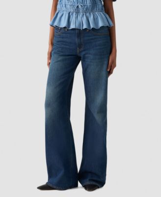 Women's Middy Loose Mid Rise Bootcut Jeans