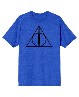 Men's Men s Royal Blue Heather Deathly Hallows Graphic Size M T-Shirt