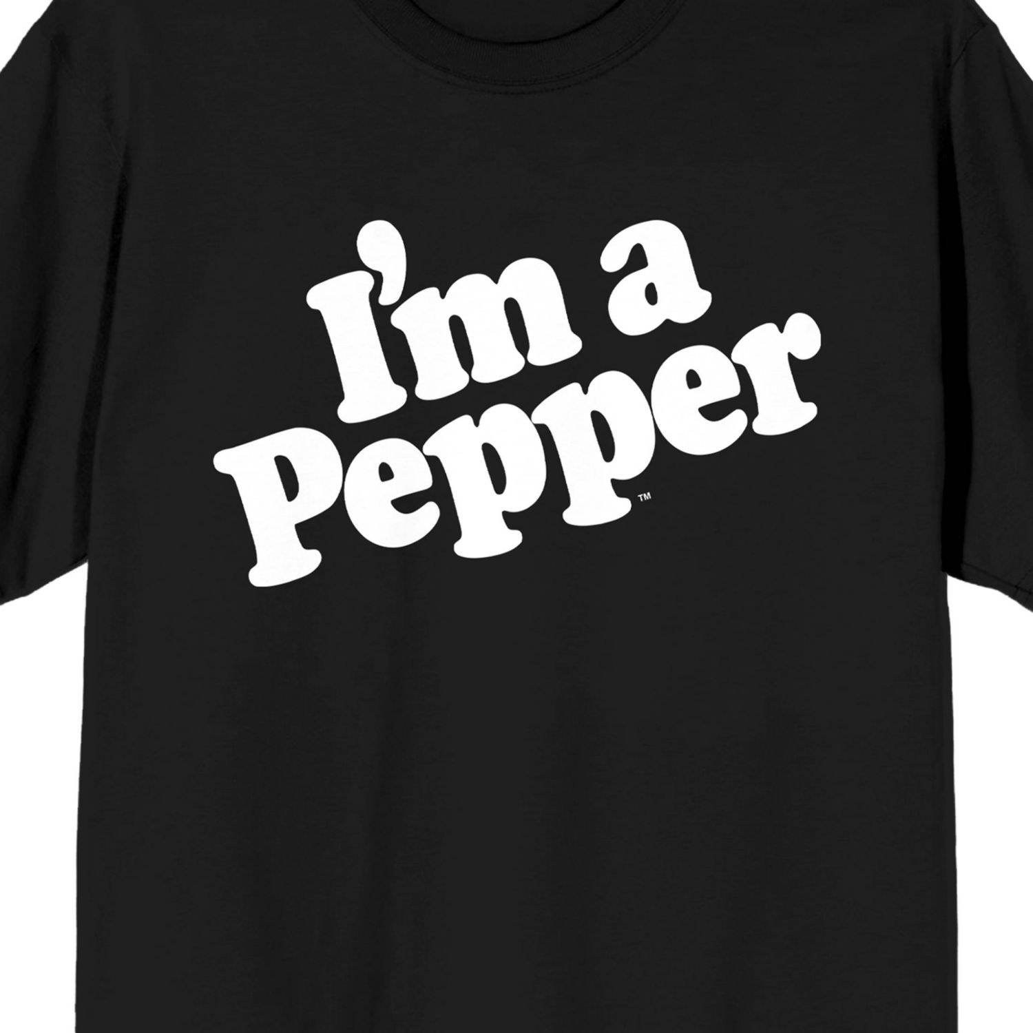 Men's Dr. Pepper I'm a Pepper and Dr. Pepper logo on Black Short Sleeve Adult T-Shirt