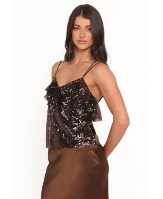 Women's Zinnia Sequins Sleeveless Top