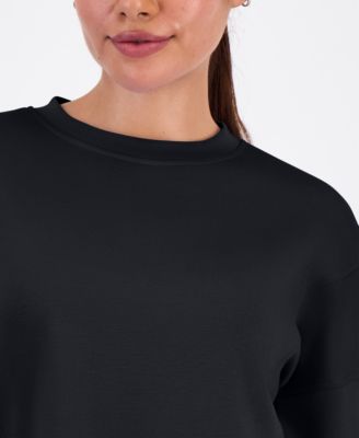 Petite Crew Neck Long-Sleeve Sweatshirt