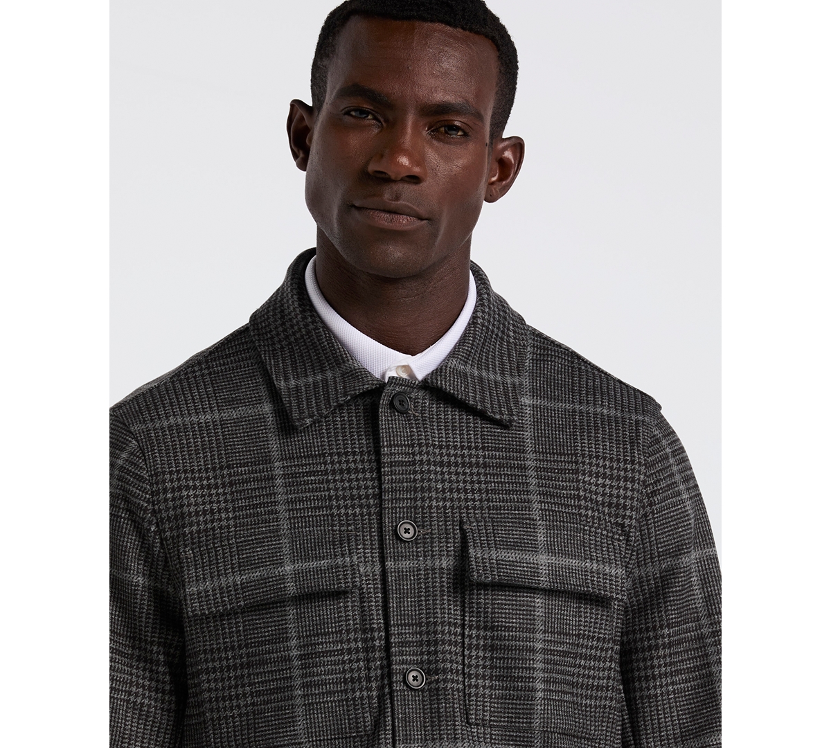 Perry Ellis Men's Bold Power Plaid Print Jacket