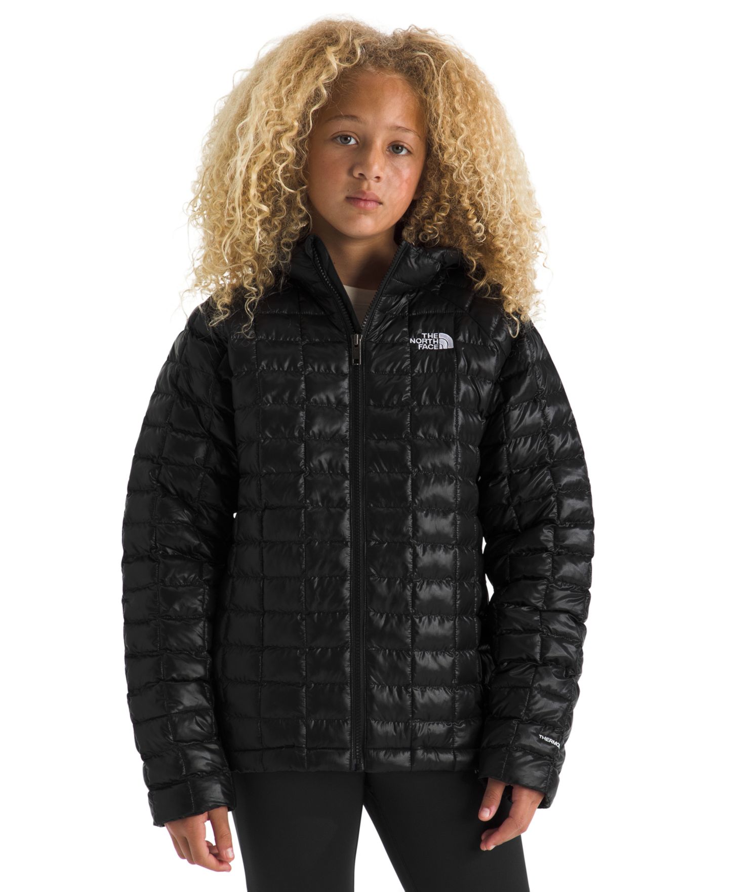 Детская куртка The North Face Long-Sleeve Hooded, цвет: Чёрный — фото 3