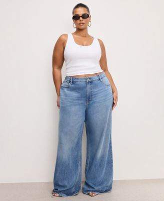 Women's Mid-Rise Wide-Leg Jeans