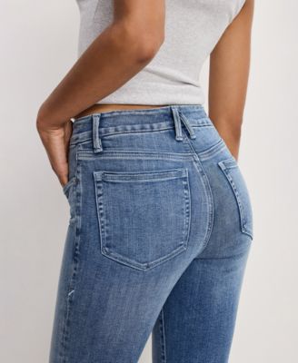 Women's Slim Fit Mid-Rise Flare Leg Jeans