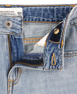 Girls' High-Rise Ultra-Wide Leg Jeans