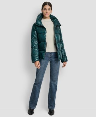 Women's Long-Sleeve Quilted Puffer Jacket