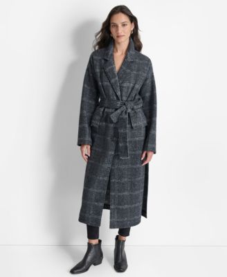 DKNY Jeans - Women's Belted Long-Sleeve Robe Coat