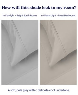 Soft Cotton Sheet Set - 400 Thread Count 100% Cotton Sateen - Queen