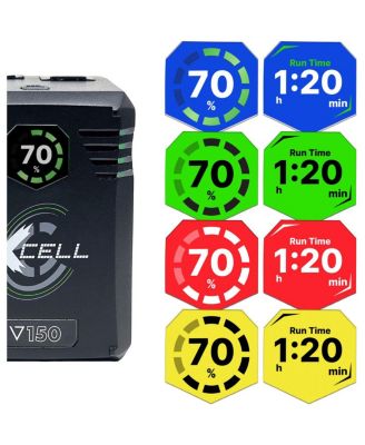 XCell 150 148Wh Lithium-ion Battery with ColorID OLED Display, V-Mount