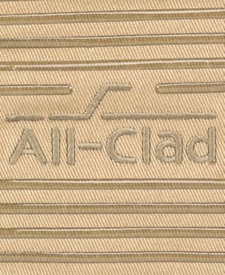 Ribbed Silicone Cotton Twill Potholders, Set of 4