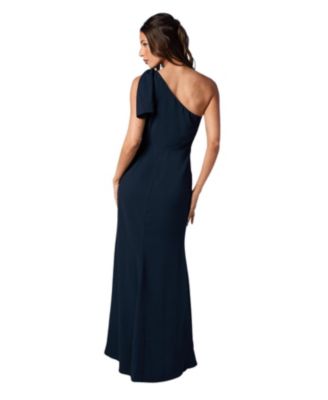 Women's One Shoulder Maxi Bridesmaid Dress