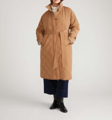 Plus Size Nehra Quilted Coat