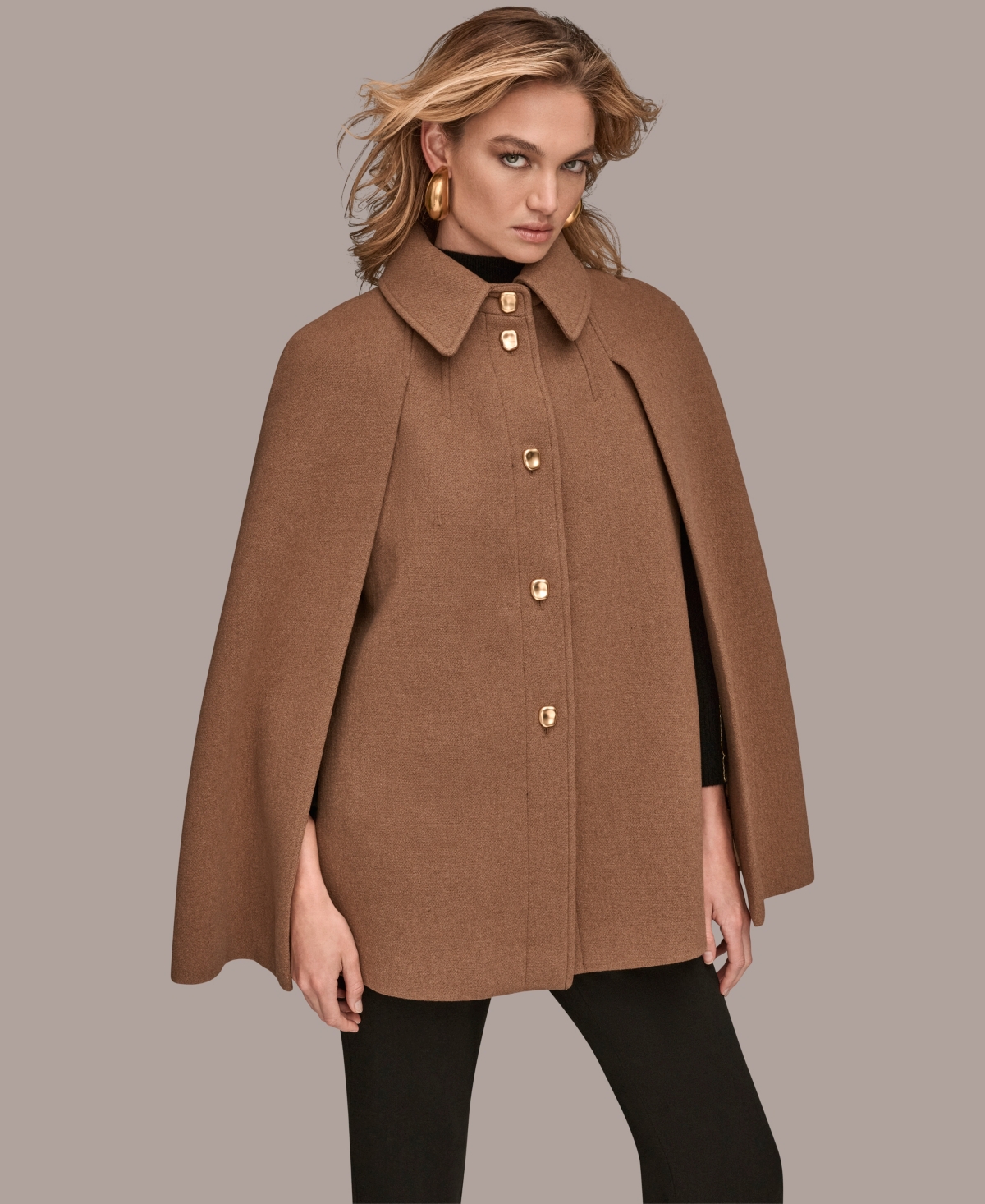 Donna Karan Women's Coat In Brown