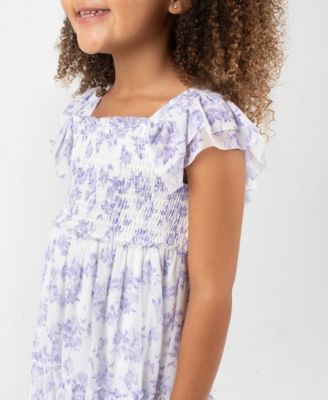 Girls 2T-6X Toile Power Mesh Dress