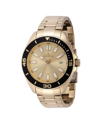 Men's 46317 Pro Diver Quartz VJ42 Gold Dial Watch