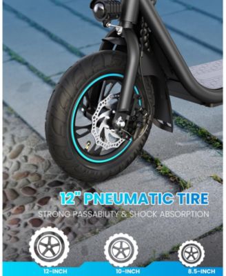 Electric Scooter for Adults, Electric Scooters with Basket, Max 20 Miles & 18.6MPH Power by 550W, Foldable Adult Scooter