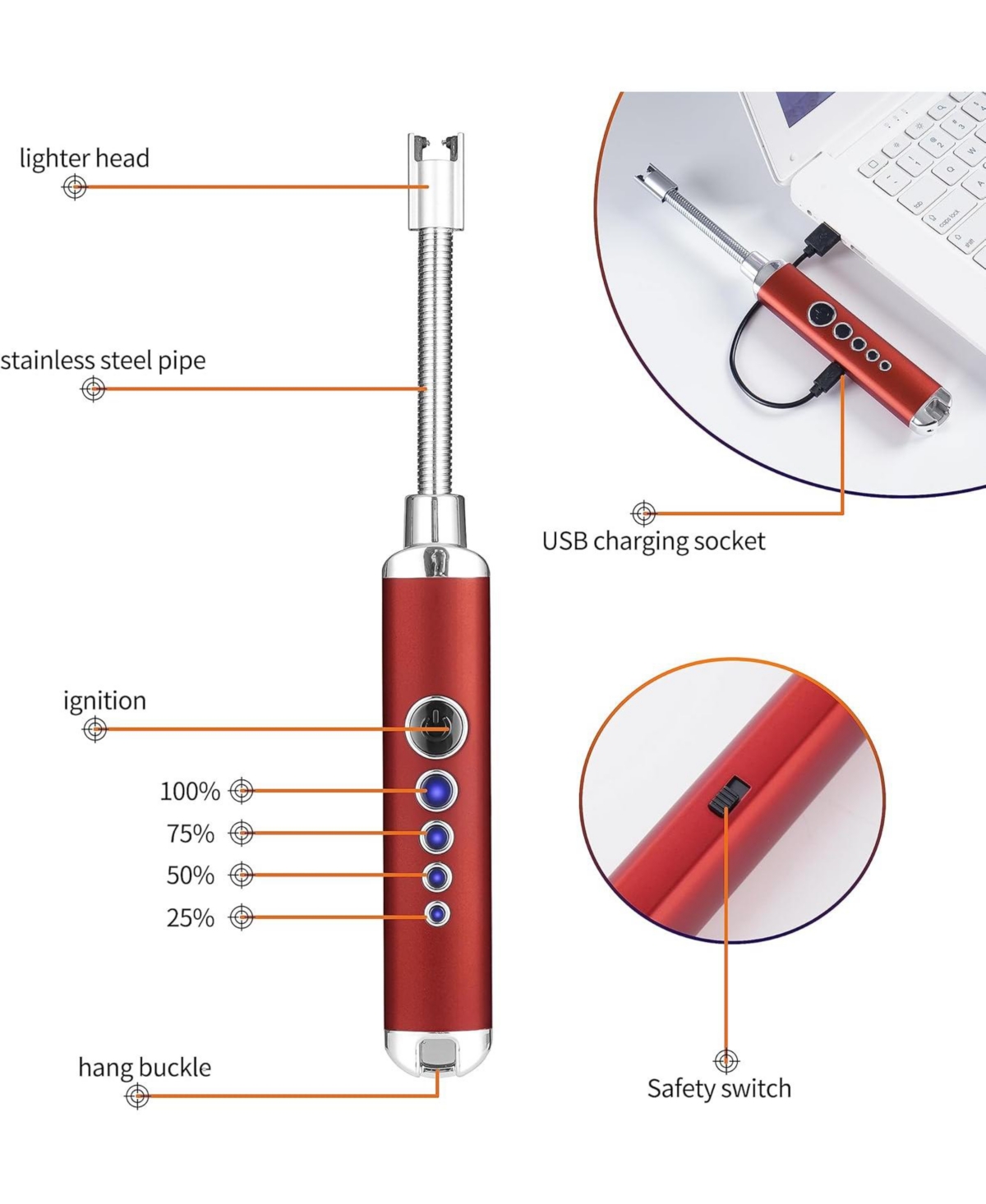 Propane Cylinder Top Stove with Adjustable Burner, Portable Camping/Backpacking Cooker 10000BTU,Camping Stove Propane (Fuel not included)