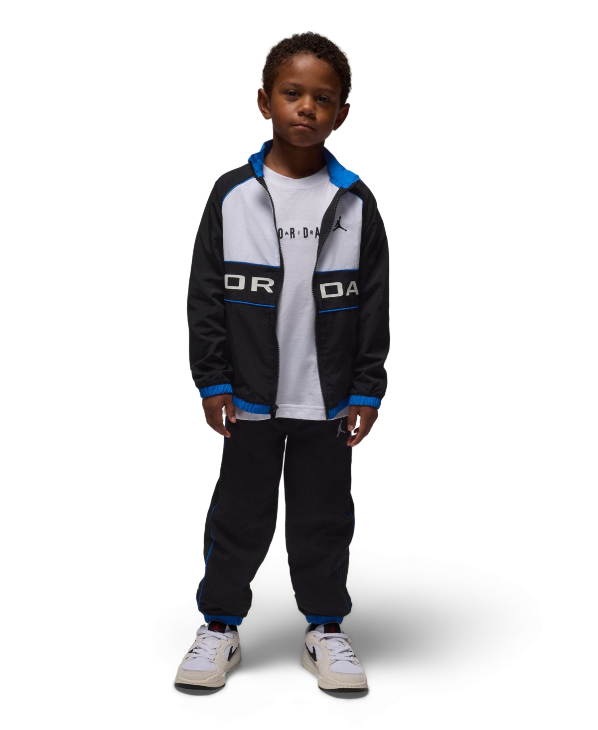 Jordan Boys 2T-7 2-Piece Wind Breaker Piping Jacket and Pants Set