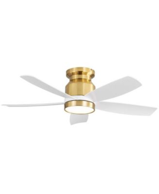 42-inch Modern Golden 5-Blade Ceiling Fan With 6-Speed Adjustable Wind Speed and Light Kit