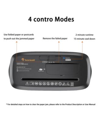 8-Sheet Strip-Cut Shredder for Home Office, Shreds CDs/Credit Cards, with Overheat Protection and 3.4-Gallon Wastebasket