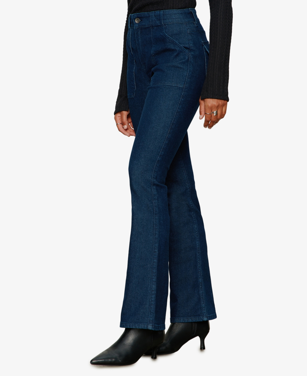 Sanctuary Women's Hayden Mid Rise Bootcut Jean In Blue
