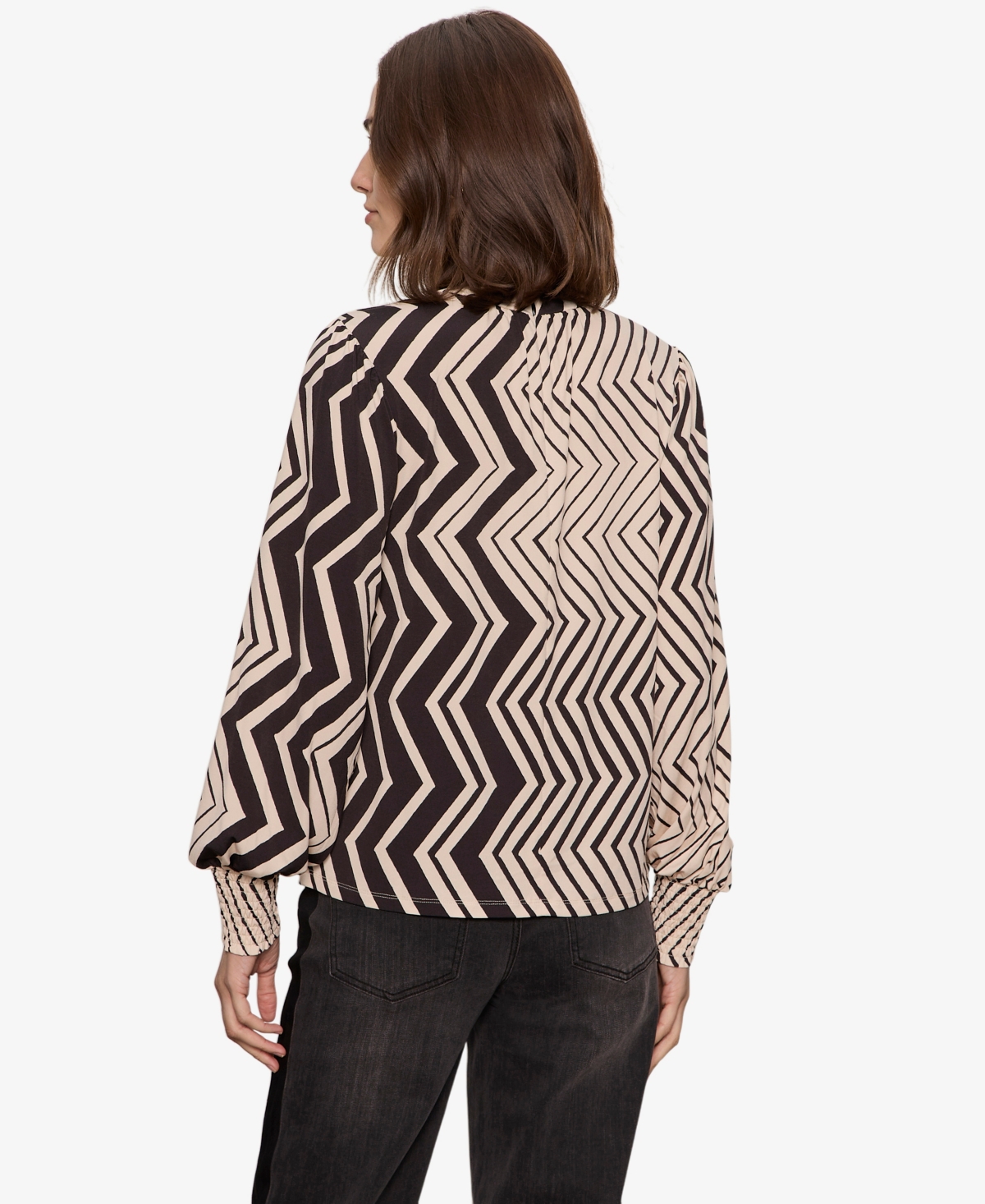 Sanctuary Women's Mock Neck Blouse