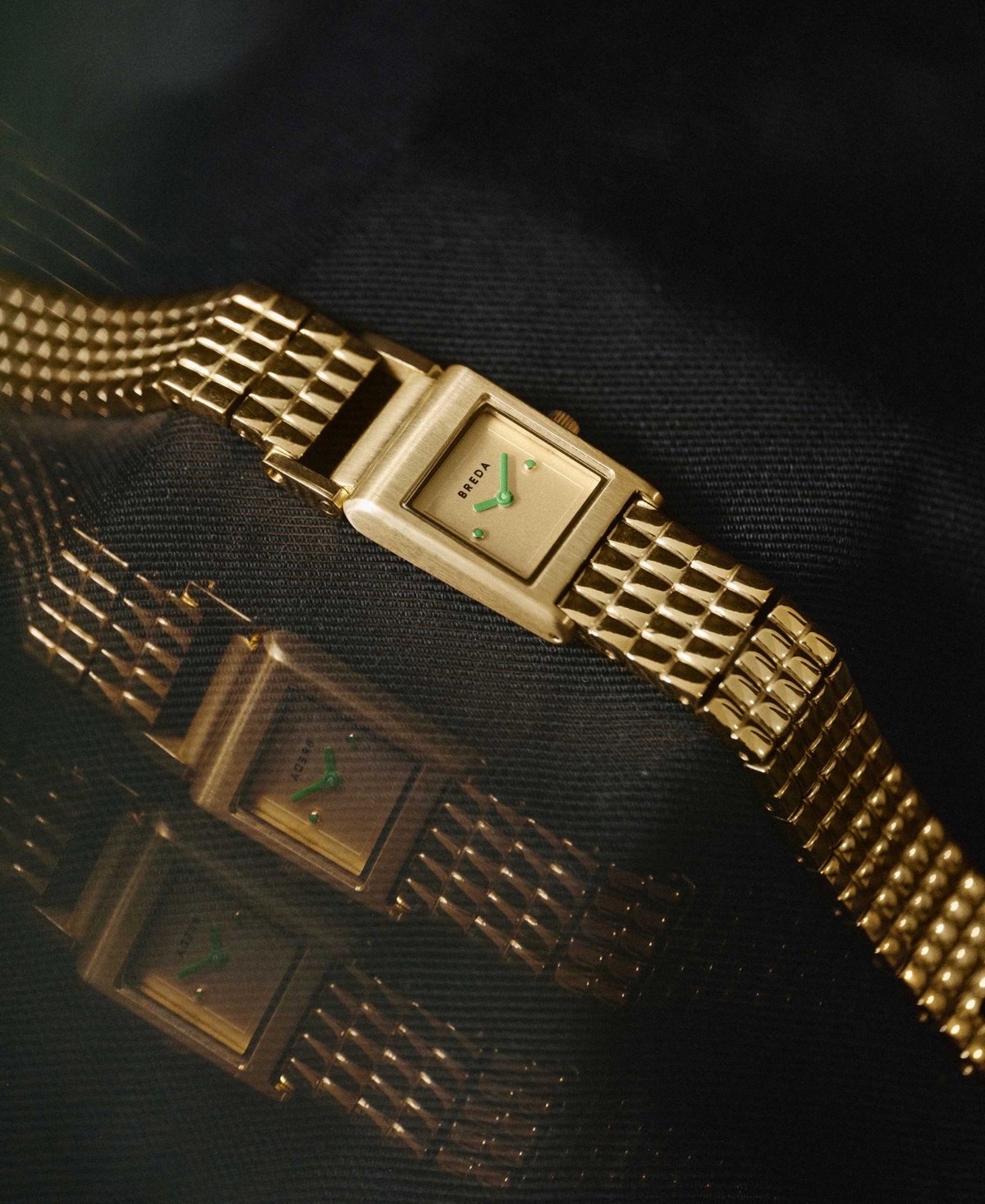 Breda Women's 'Revel' Gold Stainless Steel Bracelet Watch