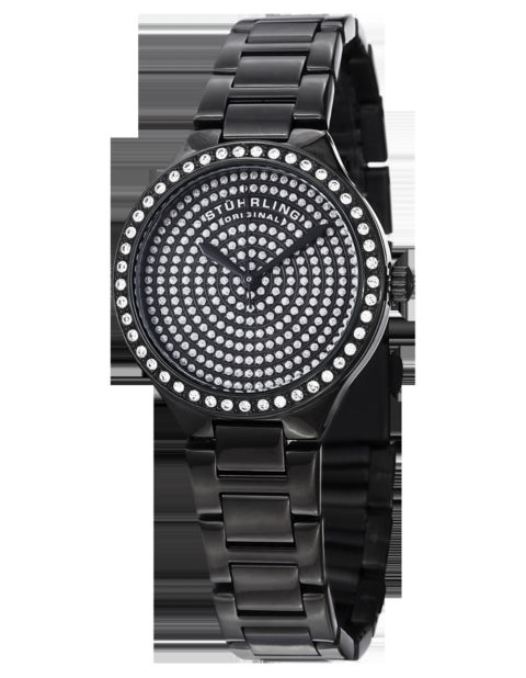 Женские часы Stuhrling Symphony 683 32mm Quartz Watch, Swarovski Crystal Bezel, Stainless Steel Bracelet, 50M Water Resistant