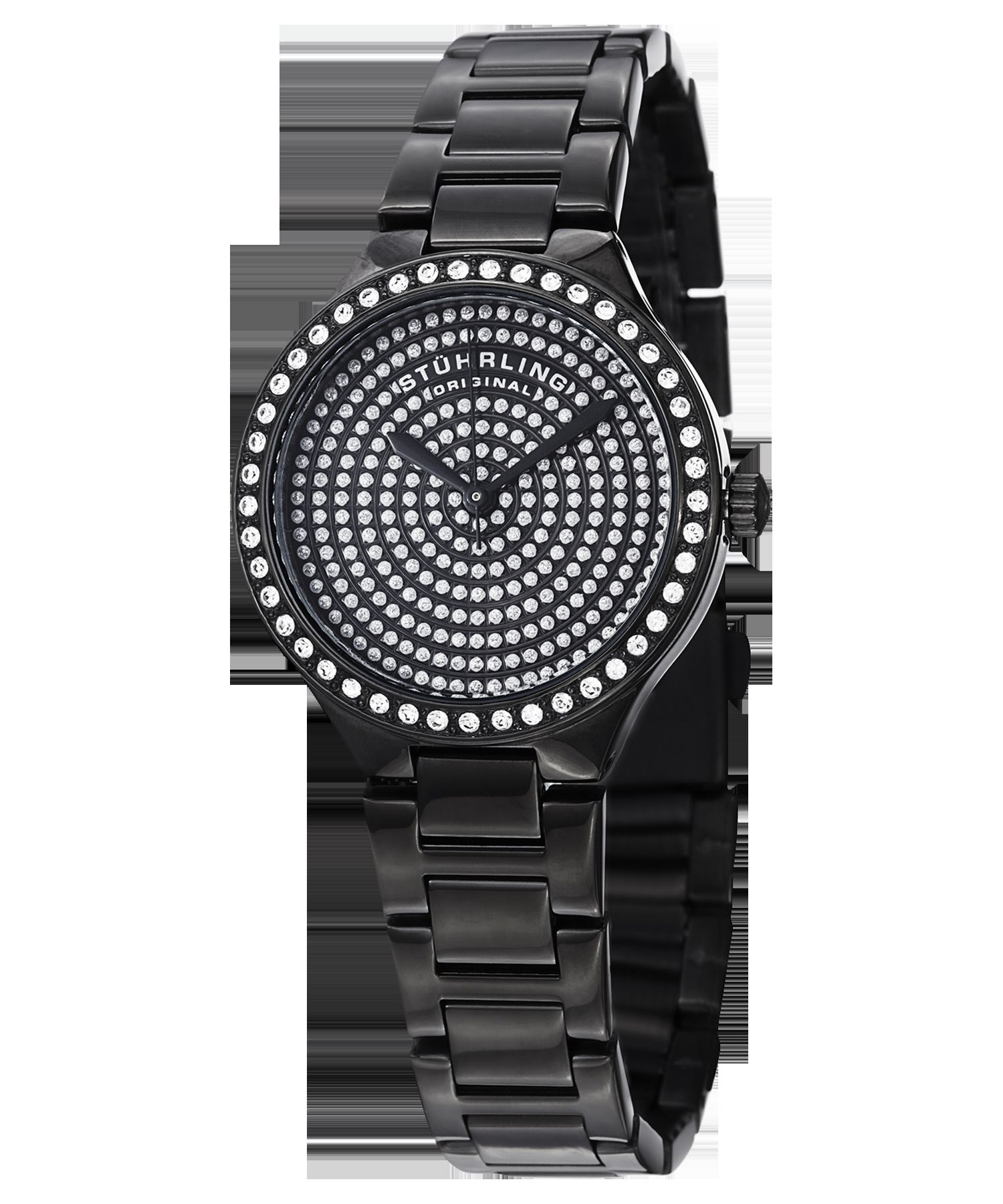 Women s Symphony 683 32mm Quartz Watch, Swarovski Crystal Bezel, Stainless Steel Bracelet, 50M Water Resistant
