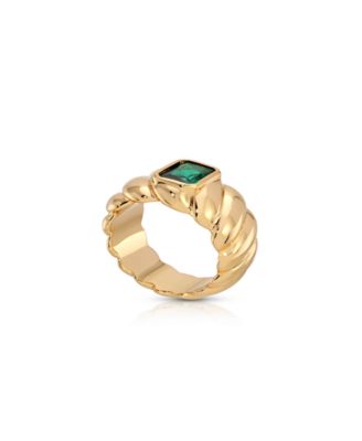 Gold Plated Twisted Ring