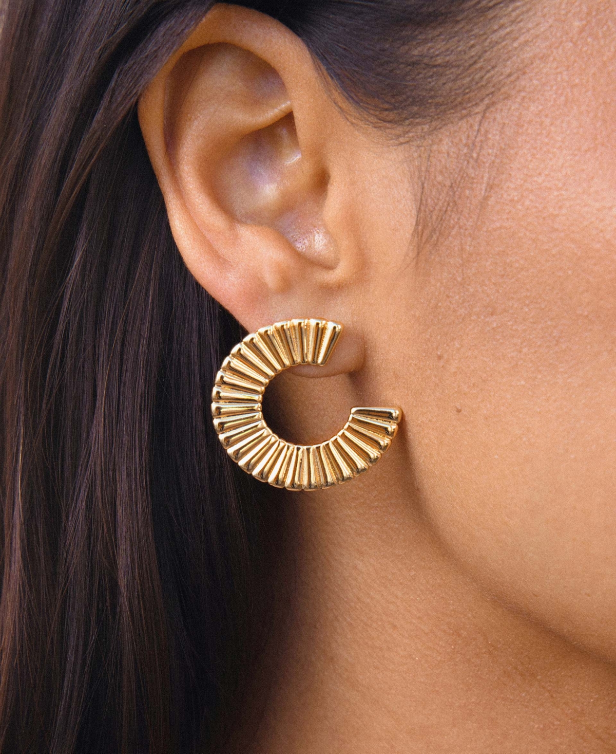 Ettika Fanned Out Statement Earrings