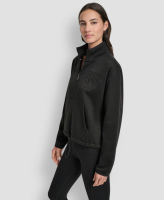 DKNY Women's Half-Zip Long-Sleeve Sweater